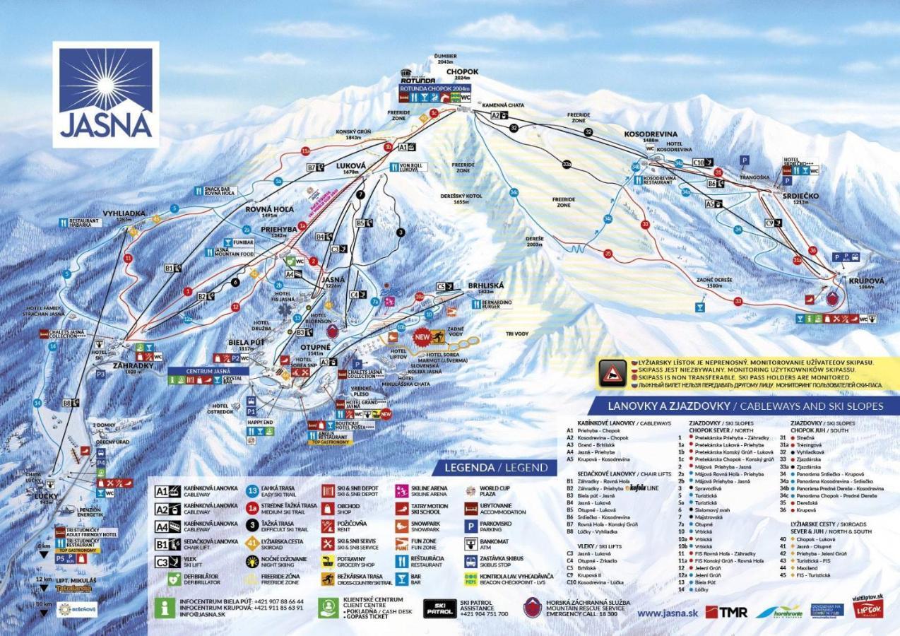 Apartment Anna Chopok 1 110 m - Unique Location - Skiing - Ďumbier - Low Tatras Demänovská Dolina Extérieur photo