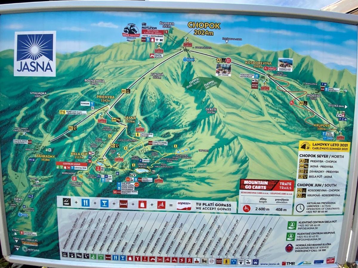 Apartment Anna Chopok 1 110 m - Unique Location - Skiing - Ďumbier - Low Tatras Demänovská Dolina Extérieur photo